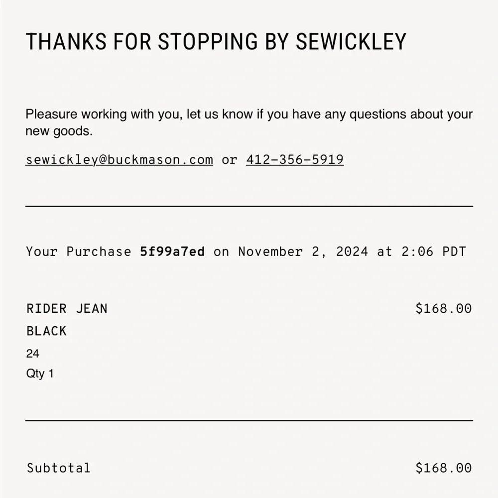 Buck Mason Rider Black Jeans - Picture 6 of 6